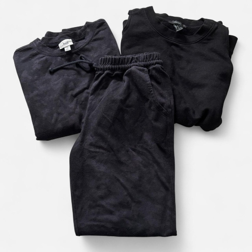 Pre Owned 3 Piece Black Sweatshirt and Joggers Set